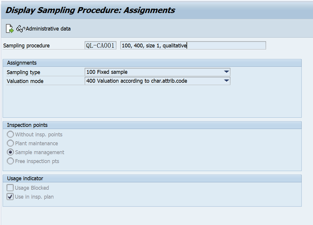 Sampling Procedure 和 Sample-drawing Procedure，SAP QM裡的雙胞胎？