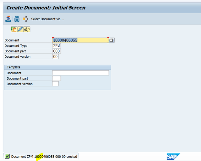 SAP MM 物料主資料的Document Data