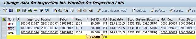 Inspection Points: Key settings and Usage