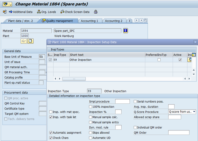 Control charts in SAP QM