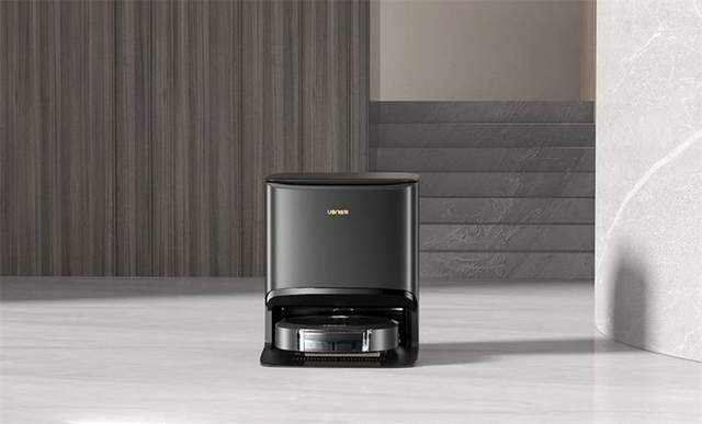 UONI由利A1 Pro扫地机器人，首款实时水洗自清洁机器人