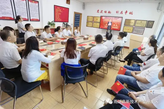 雨湖高新区收听收看庆祝中国共产党成立100周年大会