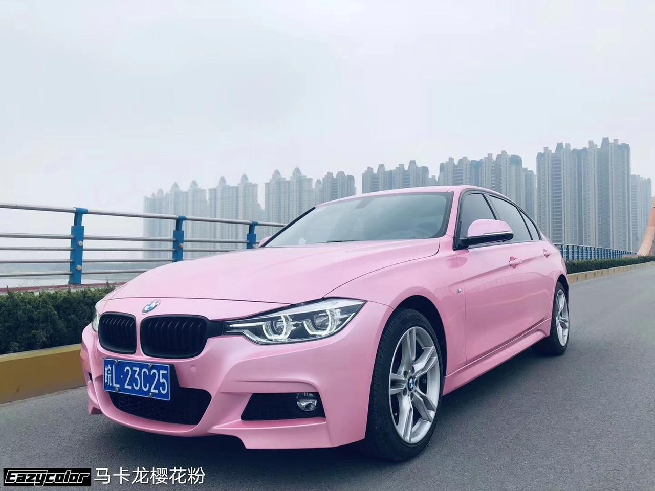 姹紫嫣红总是春,改个颜色去踏青～马卡龙樱花粉真是超搭了,哈哈