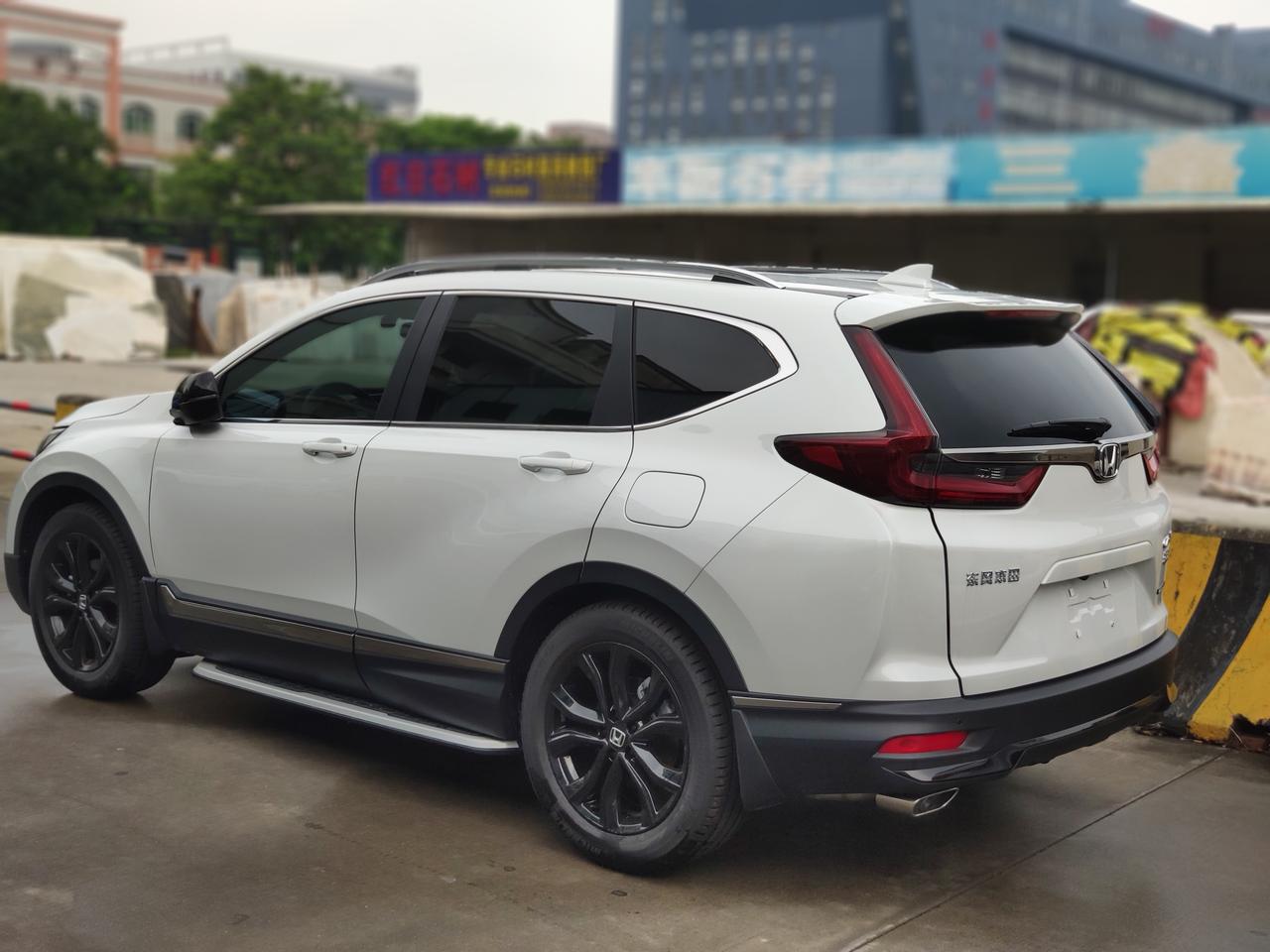 2021款crv黑爵士版白色提车作业 坐标佛山,八月下的单因