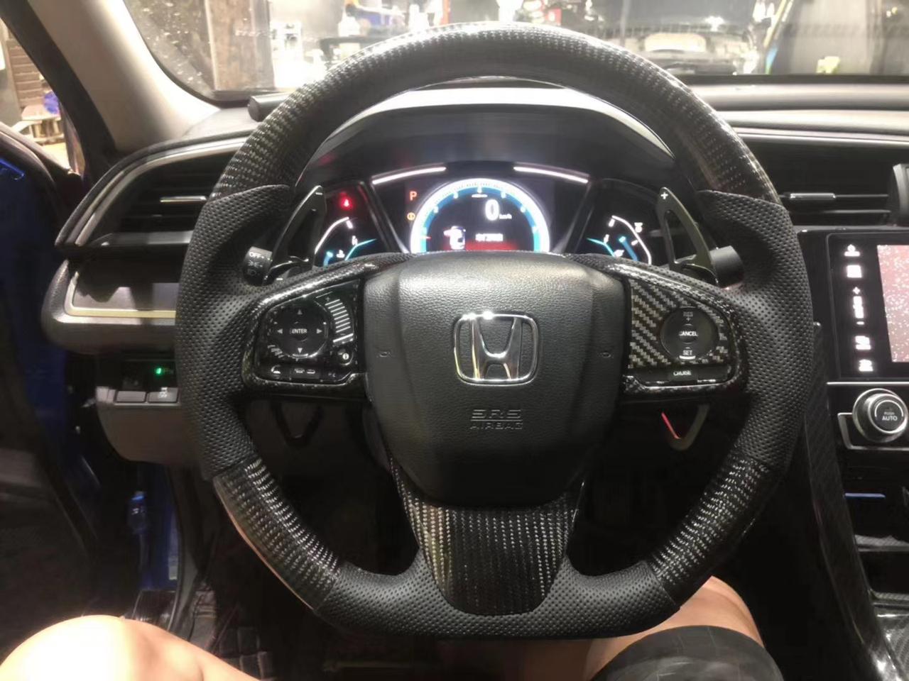 十代思域碳纤维方向盘