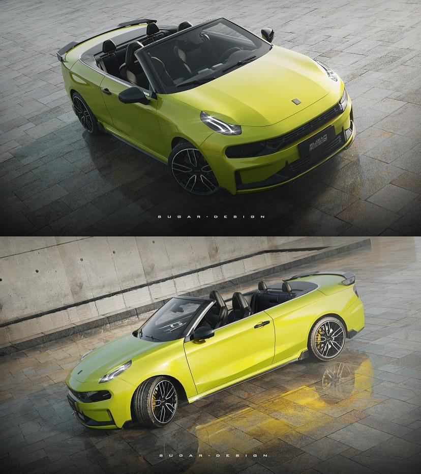 敞开了浪领克03敞篷车驾到