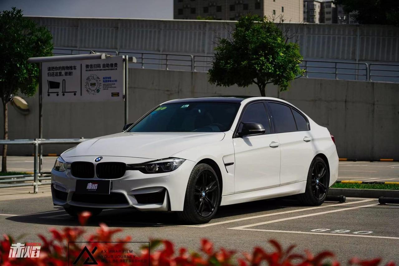 宝马3系汽车改色ax高亮火山灰实车图集