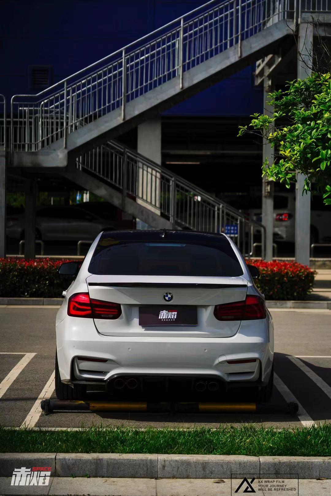 宝马3系汽车改色ax高亮火山灰实车图集