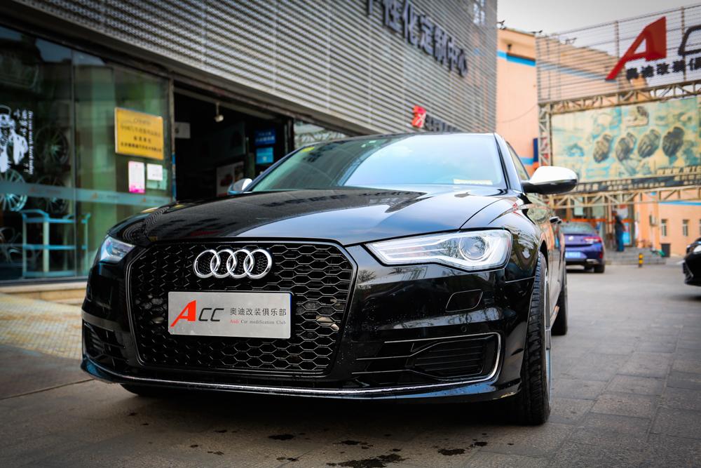 a6c7更换黑色蜂窝中网银耳后视镜壳_奥迪a6l车友圈_懂车帝