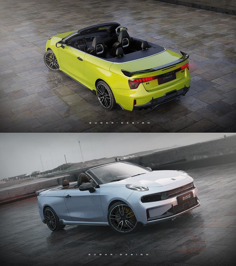 敞开了浪领克03敞篷车驾到