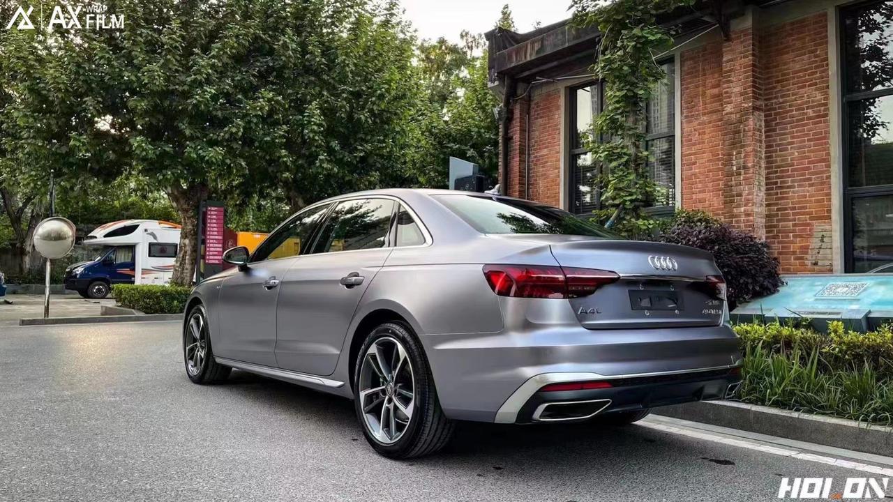 奥迪a4l改色电光钛灰完工