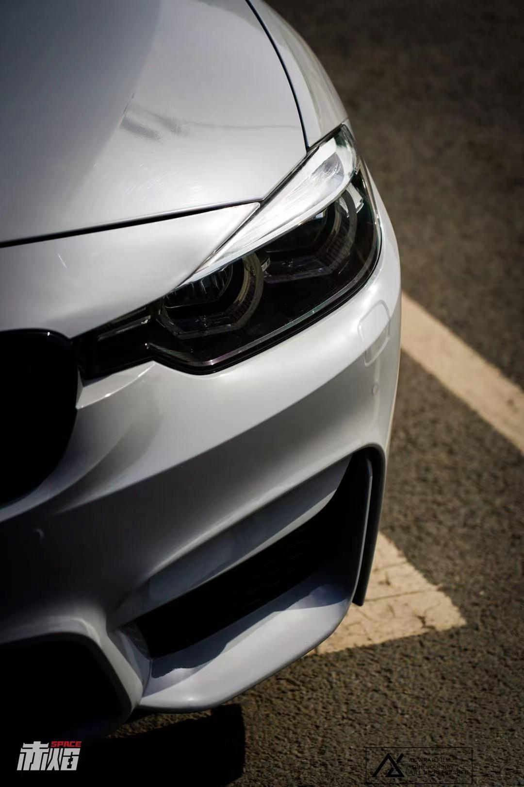 宝马3系汽车改色ax高亮火山灰实车图集