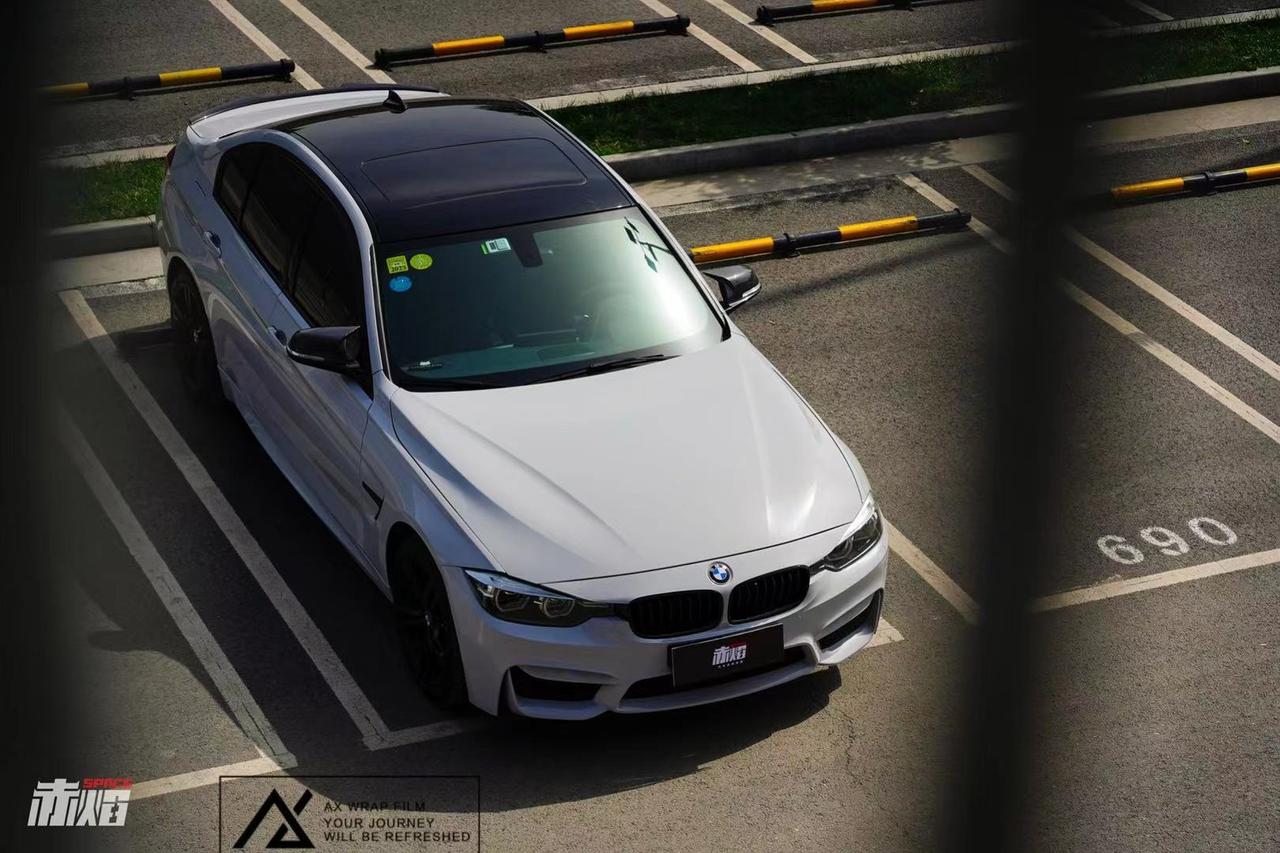 宝马3系汽车改色ax高亮火山灰实车图集