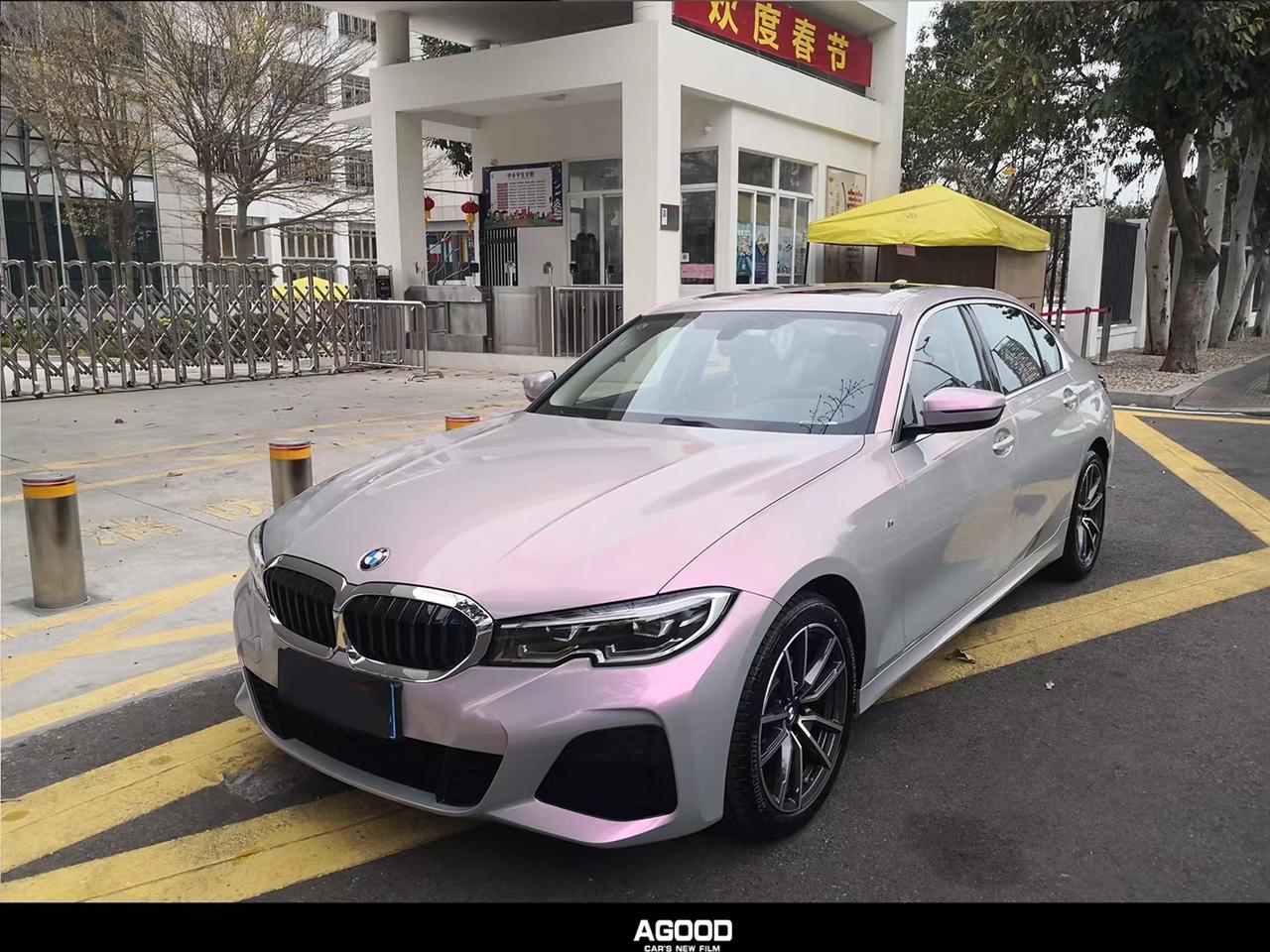 agoodi阿古德梦幻火山灰改色膜以灰色为主其中柔和着浅浅的粉色配合着