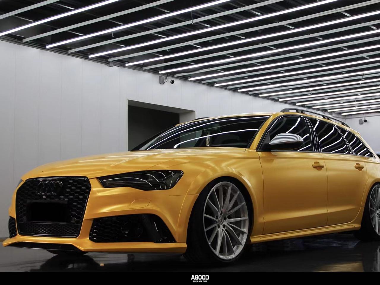 改色膜#奥迪改色膜案例#agood阿古德奥迪a6 竞速橙