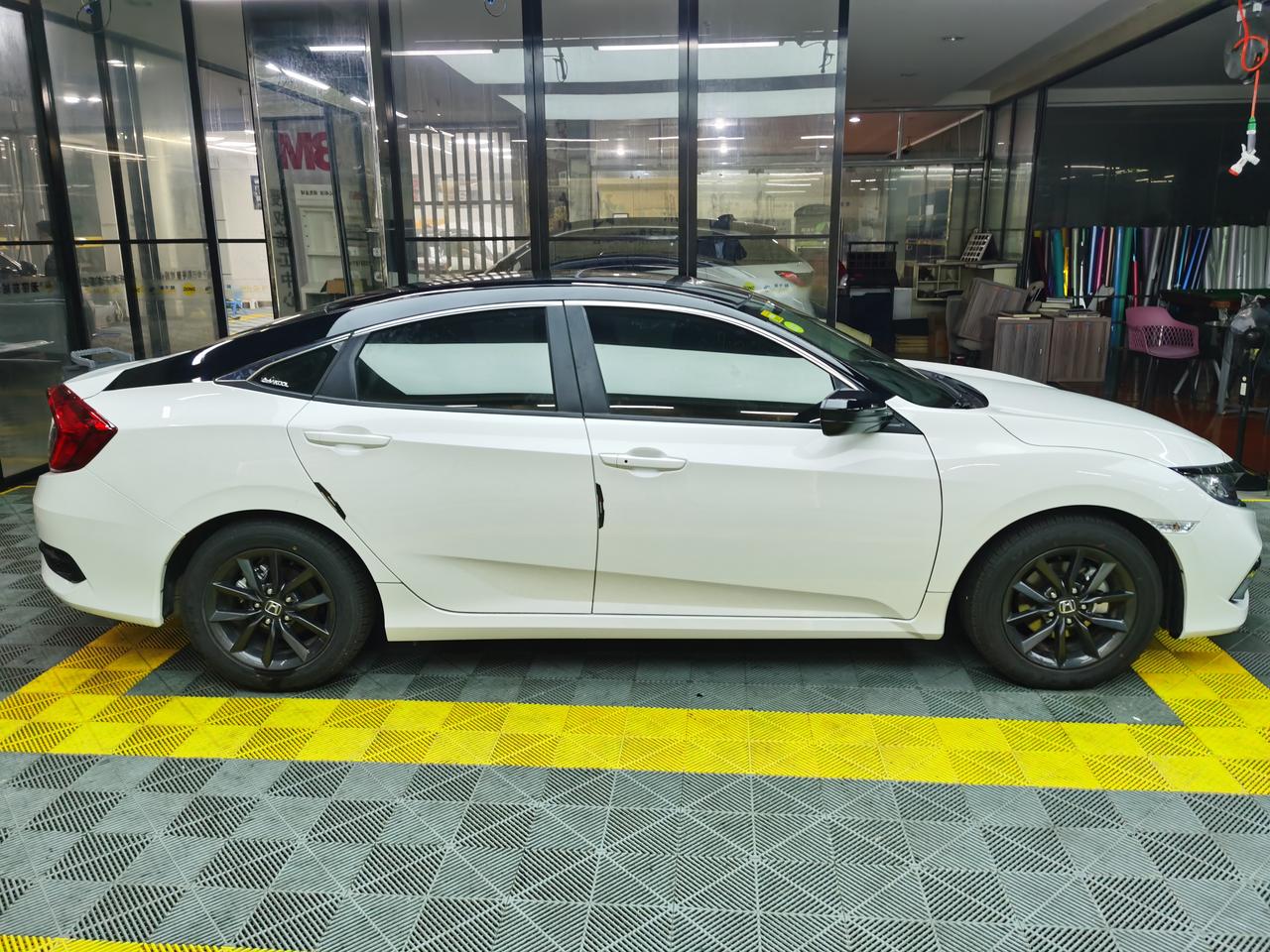 悬浮车顶改色膜_思域车友圈_梧桐2357_懂车帝