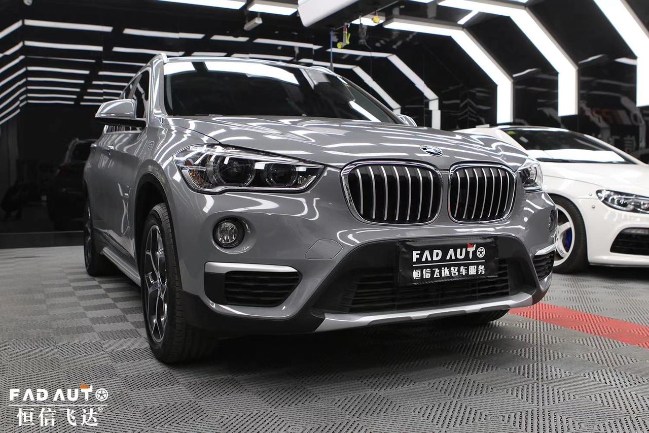 宝马x1升级高亮纳多灰改色膜,最近贴改色的车友好多啊,个性定