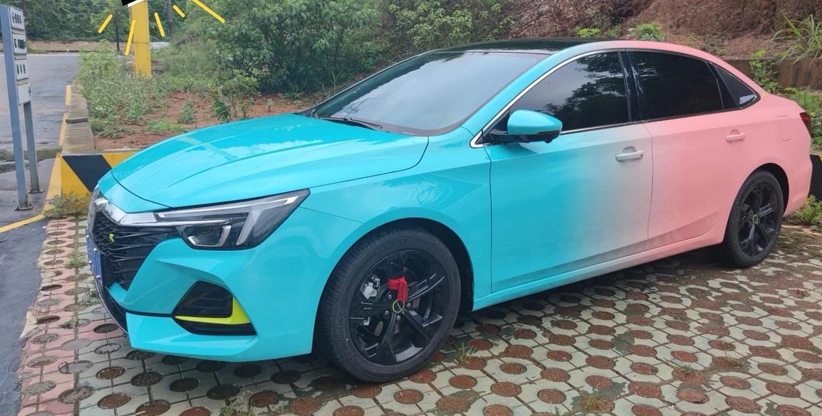 荣威i6改装渐变色效果