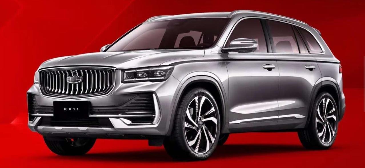 吉利kx11实车曝光黑色大气灰色高质感