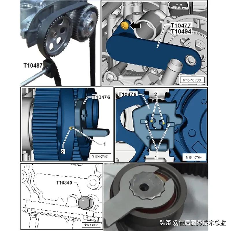 汽车#最近有网友咨询我大众ea211发动机凸轮轴皮带轮位置