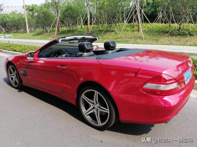 奔驰sl30030最高配敞篷139月极品sl300敞篷跑车美女一手车新车上路
