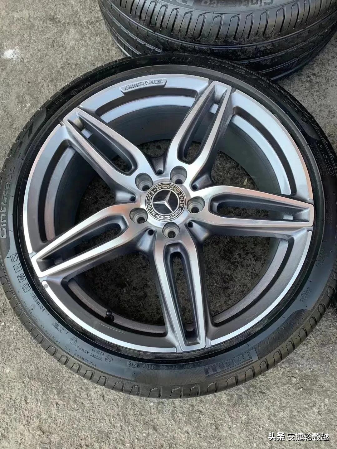 e300amg新车下原厂19寸连胎999轮毂奔驰e级奔驰轮毂