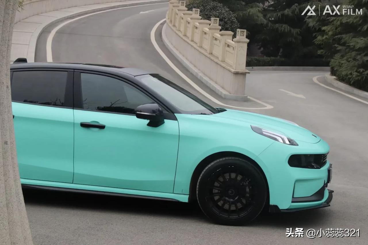 领克03改色蒂芙尼电光蓝这种神仙颜色够轻奢@领克汽车#汽车