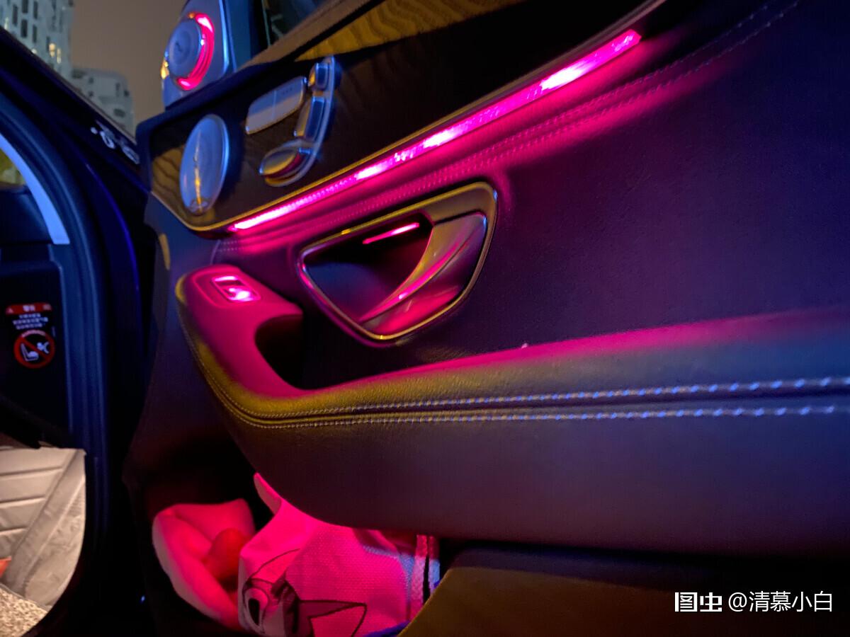 奔驰c200内饰氛围灯颜色奔驰改装我的家庭相册卖图晒单分享汽车