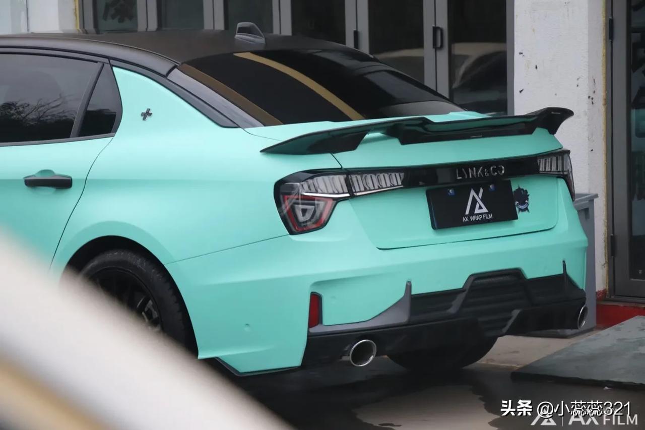 领克03改色蒂芙尼电光蓝这种神仙颜色够轻奢@领克汽车#汽车