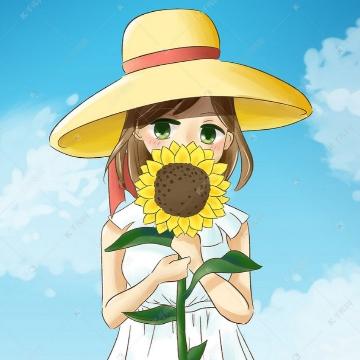 奔跑的向日葵头像