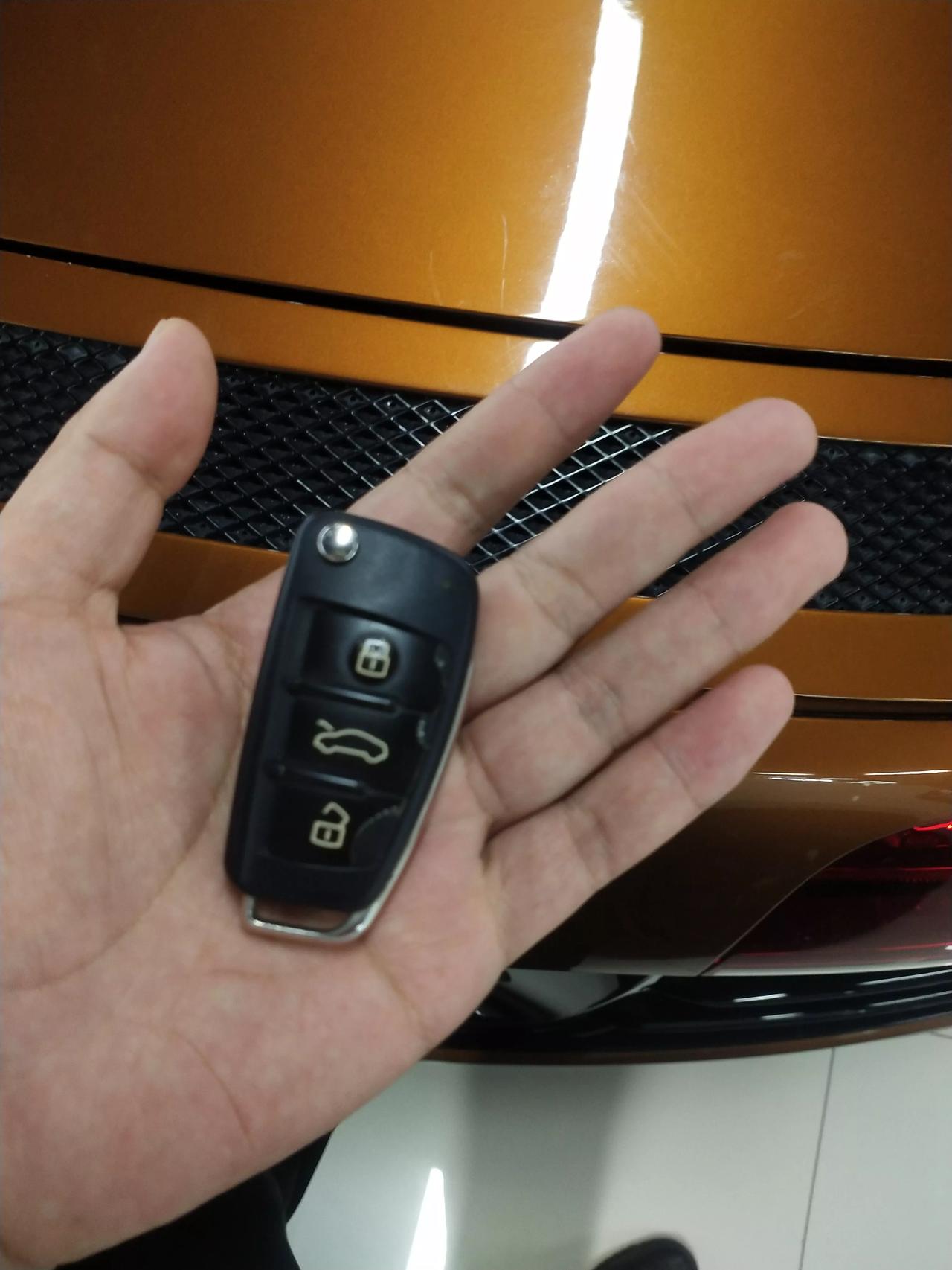 低调的豪车钥匙有木有认识这把钥匙是哪一款车的的