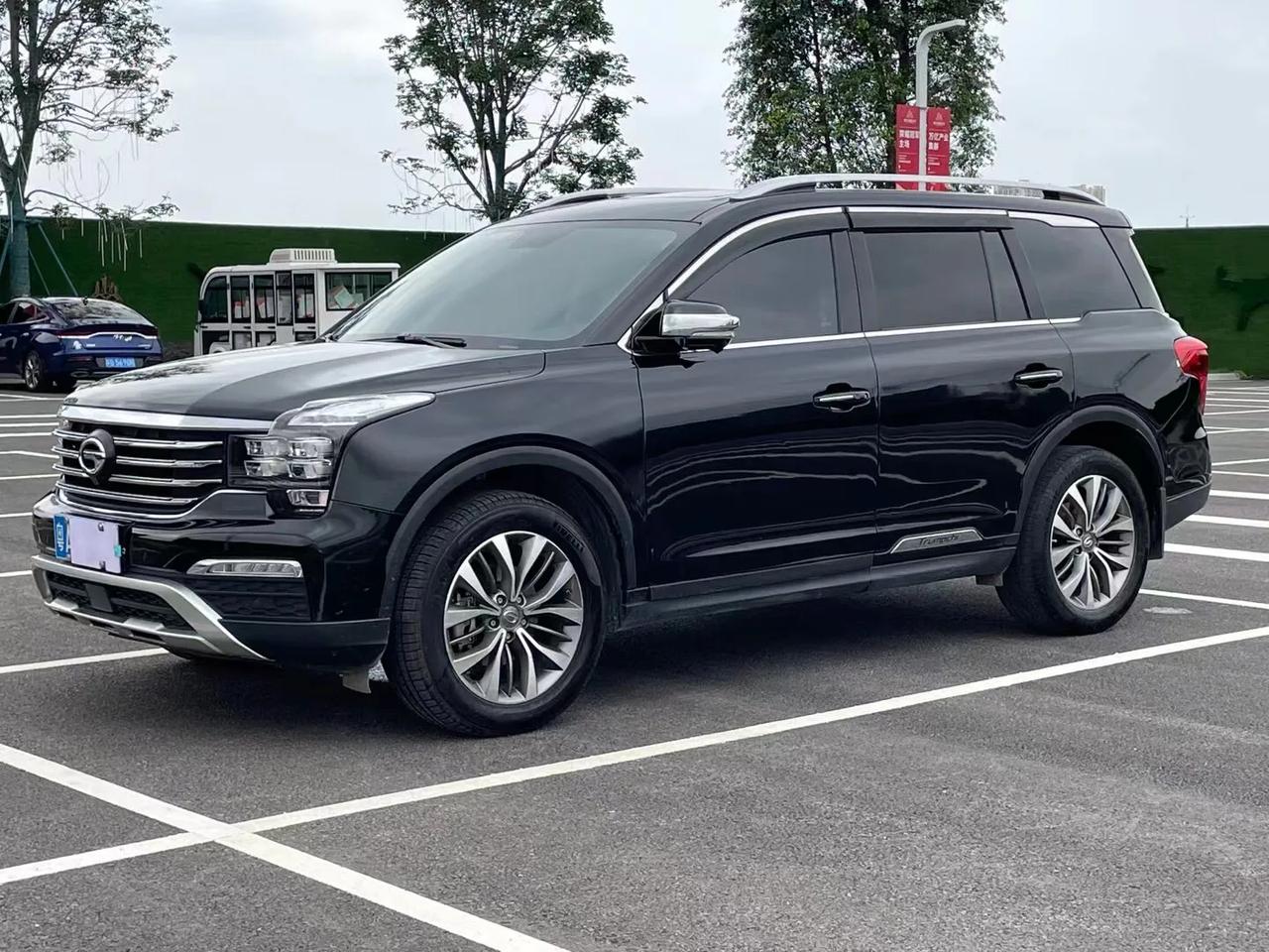 17年传祺gs8两驱豪华七座版20t8万公里一手极品车况多功能方向盘全景