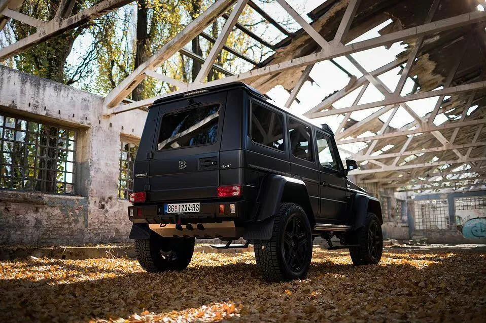 巴博斯黑化后的奔驰大g4405太帅了奔驰