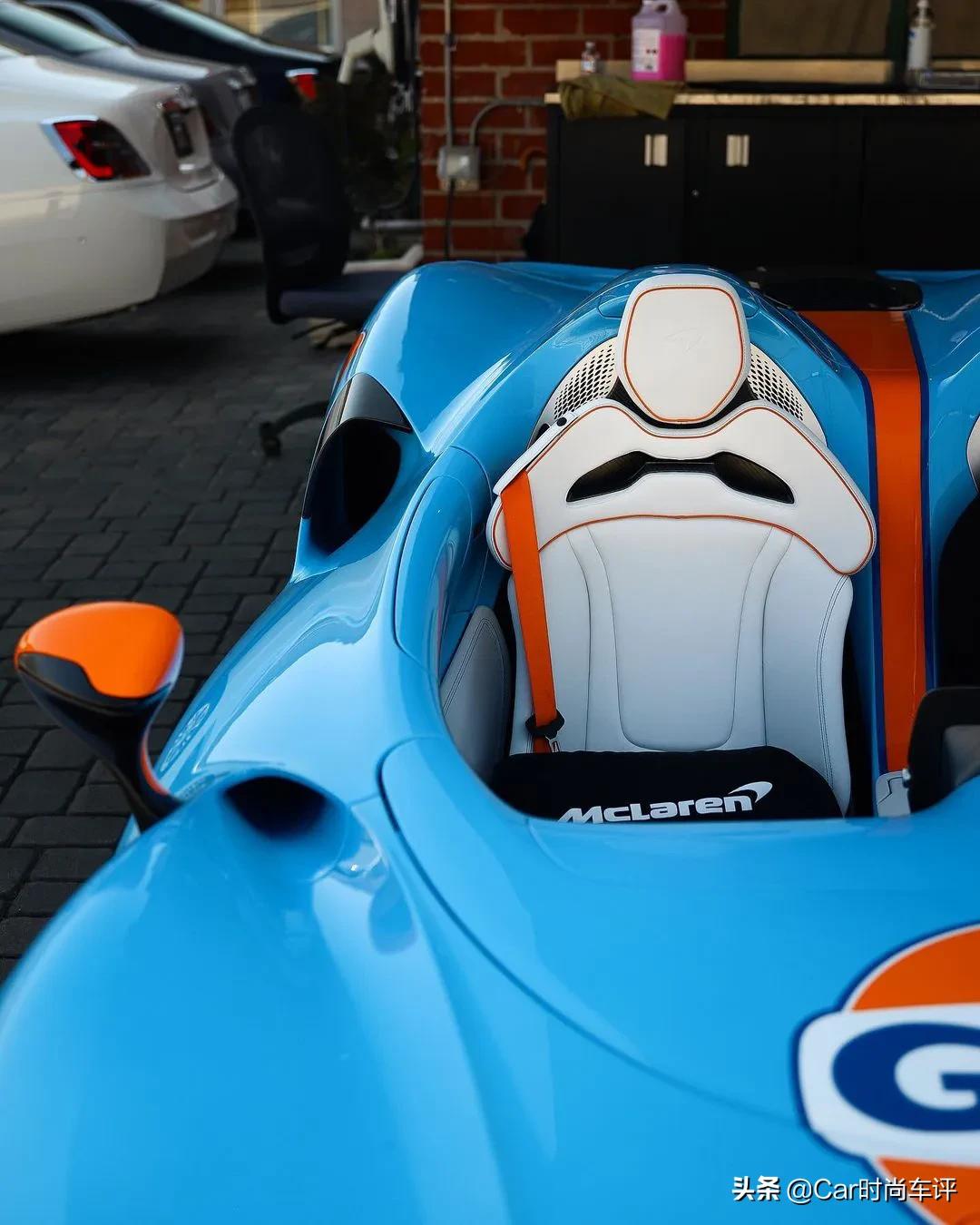 gulf标示性的蓝色涂装|迈凯伦elva gulf 迈凯伦e