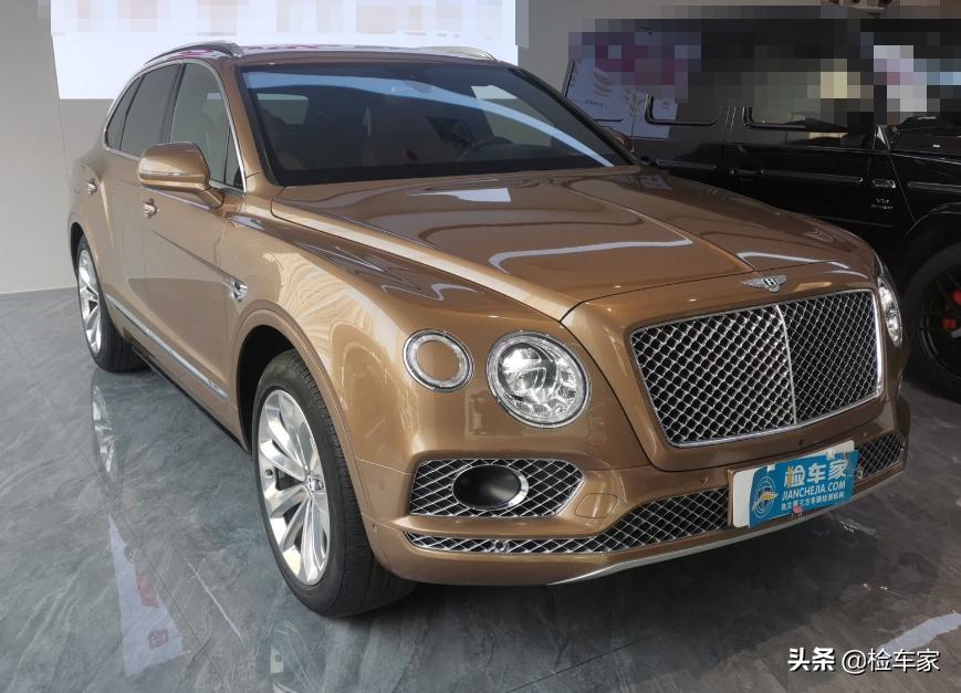 前天帮一位粉丝大哥检测了一辆2017款12缸的宾利添越二手车