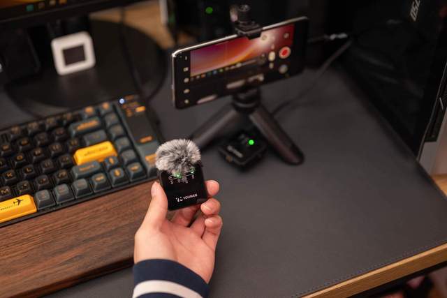 除了画质，视频音质也很重要，有曼无线麦克风体验