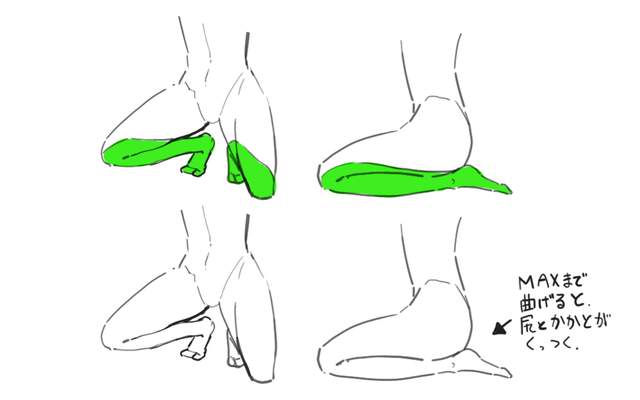 如何画好腿部？教你5点画出伸直和弯曲的腿部画法！