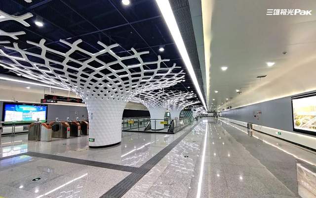 一站一景！三雄极光灯色撩人，美爆地铁圈