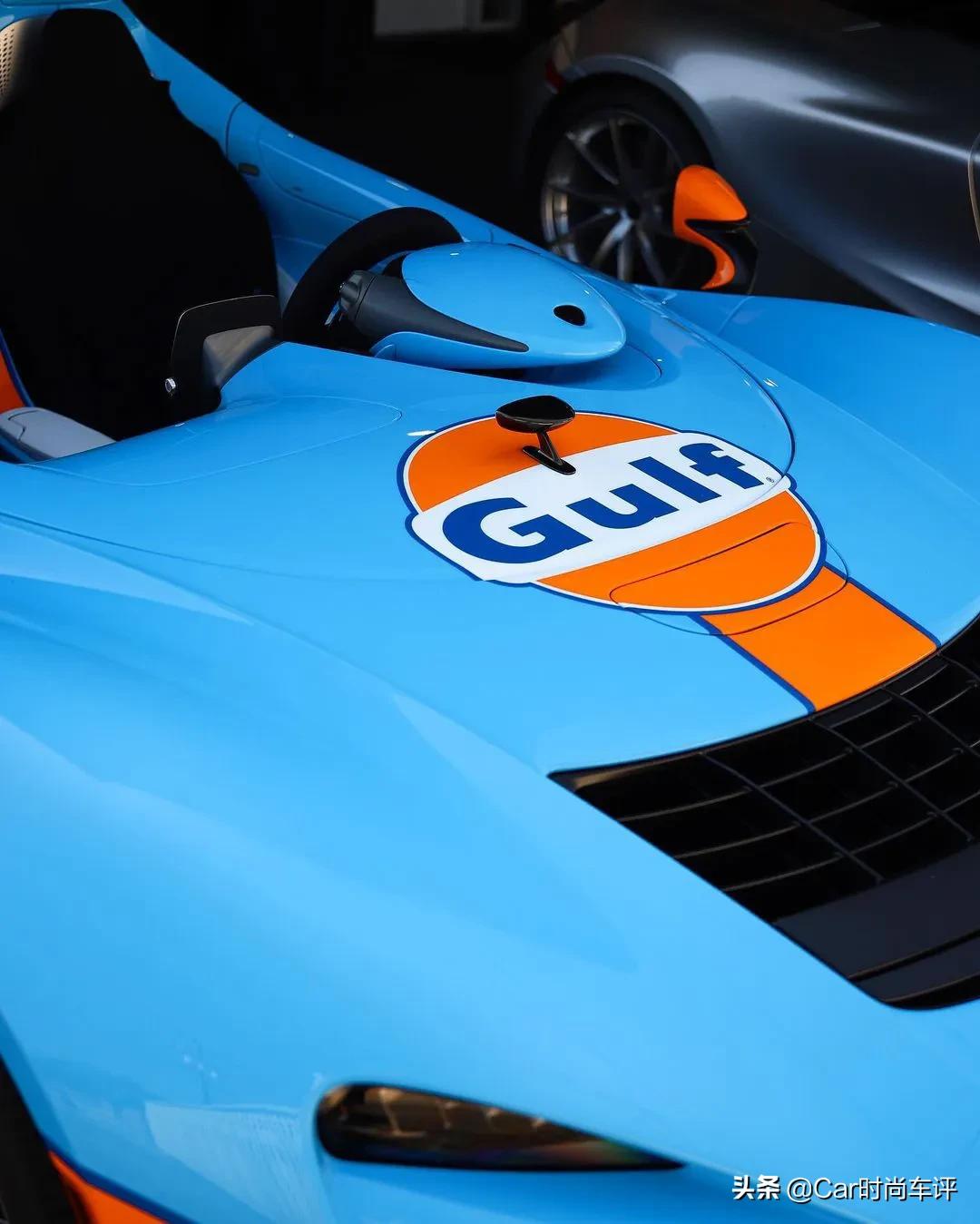 gulf标示性的蓝色涂装|迈凯伦elva gulf 迈凯伦e