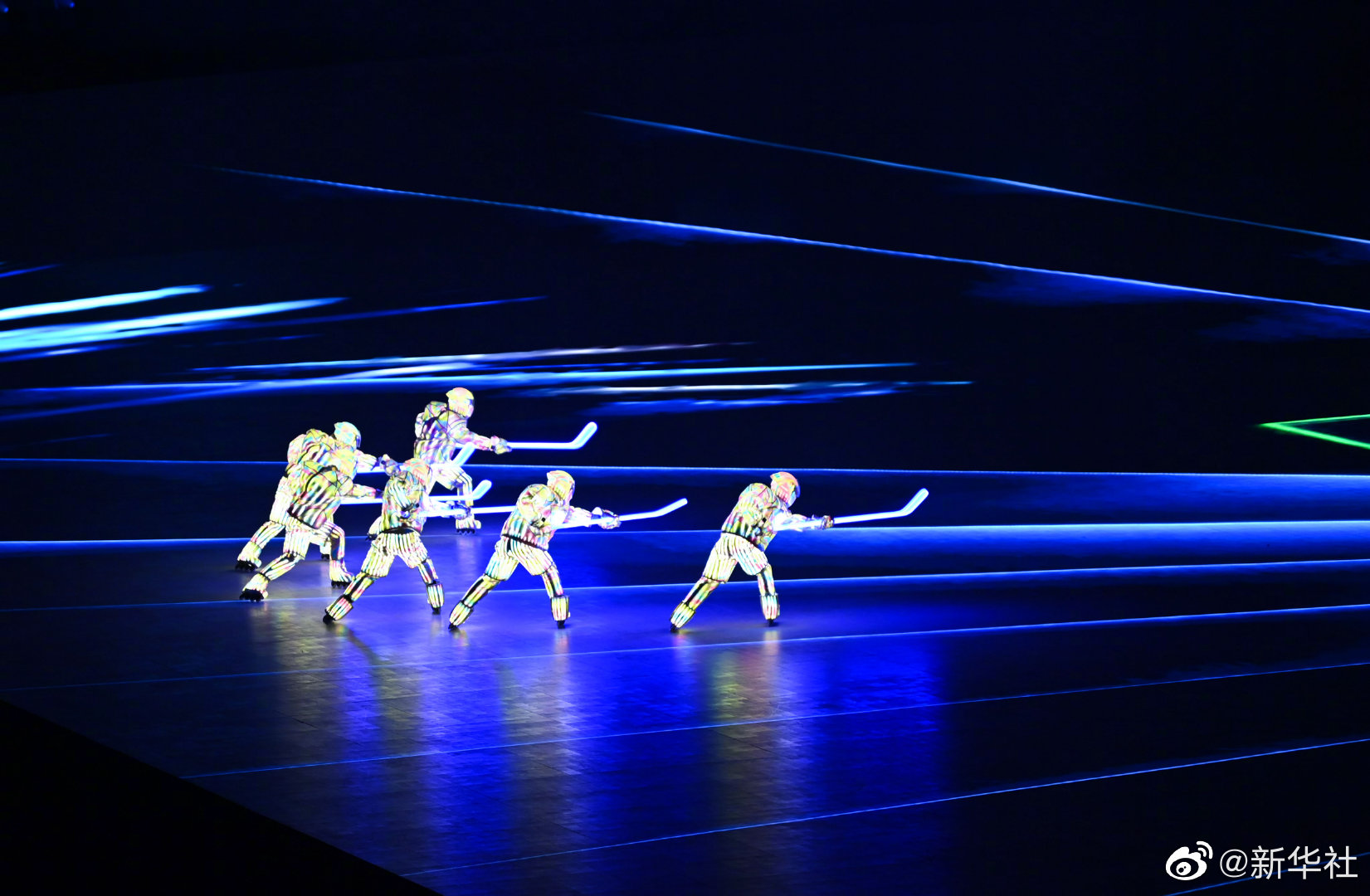 冰雪五环出场方式好高级北京2022年冬奥会开幕式美轮美奂