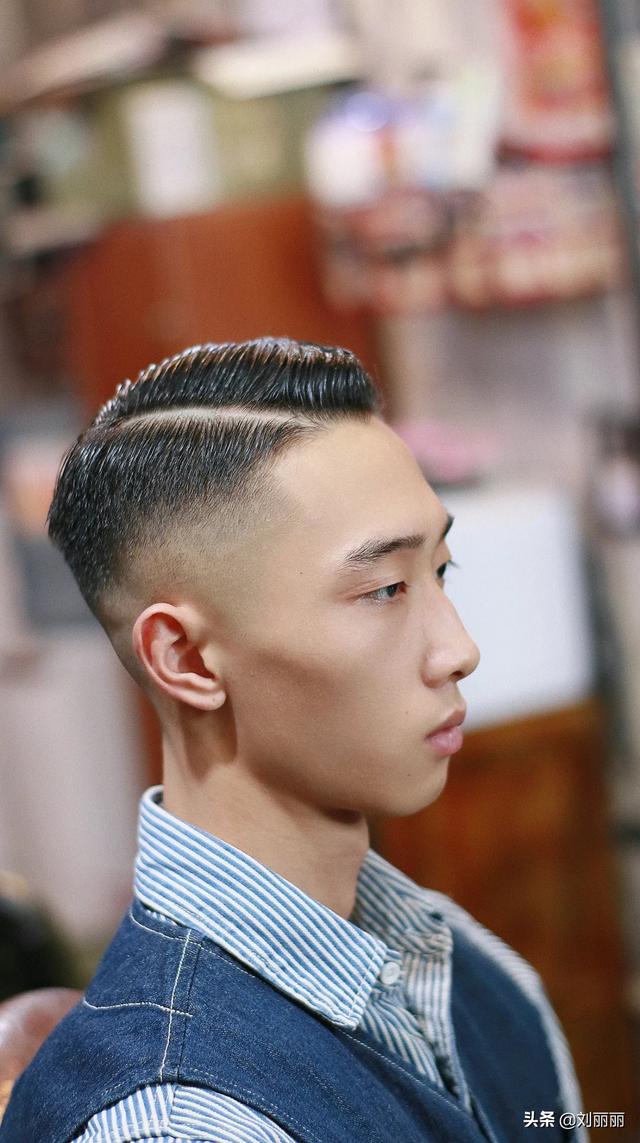 三七分发型男