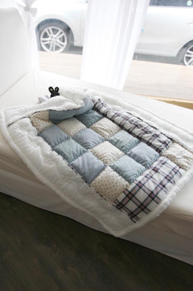 手工布艺拼布被子(彩虹拼布被子制作教程)