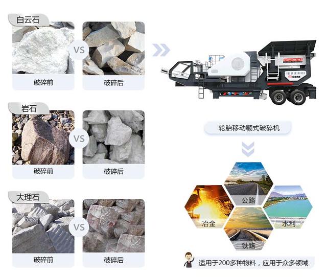 小型移动碎石破碎机