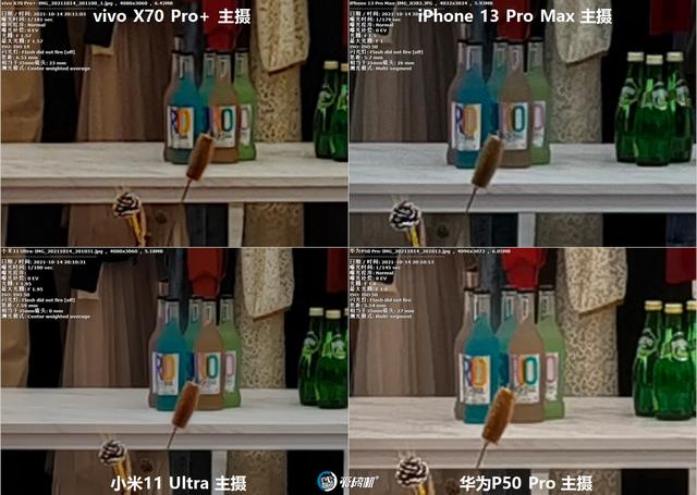 年度之战，iPhone 13 PM、X70 Pro+、华为P50P、小米11U拍照横评