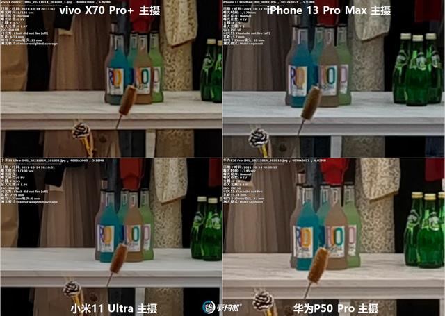 年度之战，iPhone 13 PM、X70 Pro+、华为P50P、小米11U拍照横评