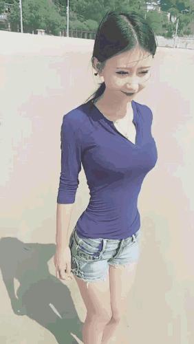 邪恶内涵的美女GIF：老婆不要在外面玩了，我们回家吧！