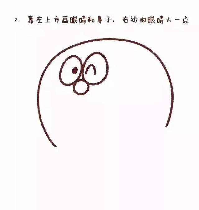 叮当猫简笔画