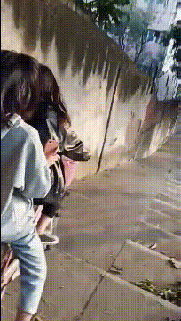 搞笑有趣的GIF图片:虫是这样爬行的呀!莫名的可爱呢!