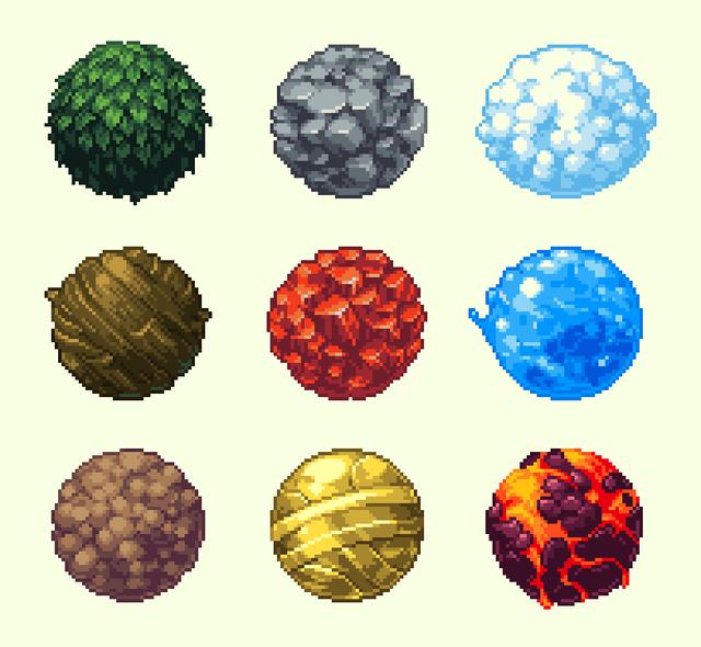 精灵球像素画图片(像素画教学)