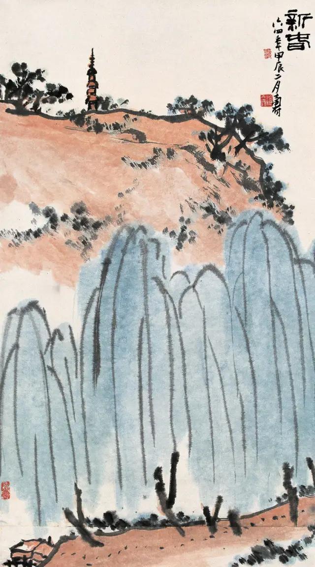 这幅精美的山水画共70幅插图